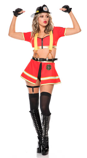 Hot Fire Fighter Costume