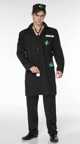 Men's Green Leaf Doctor Costume