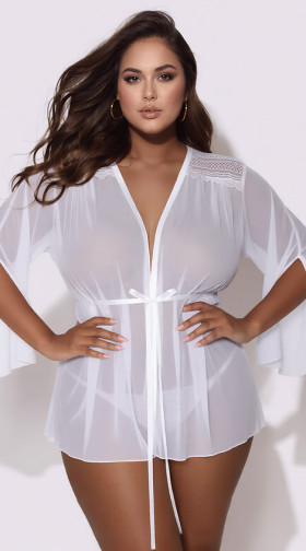 Mesh and Multi-Net Short Robe