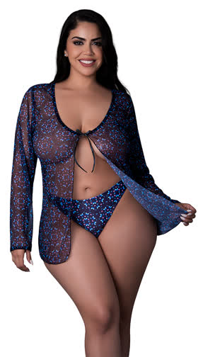 Plus Size Hazy Dayz Jacket Set