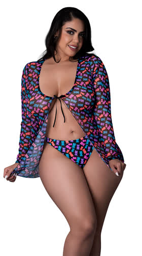 Plus Size Hazy Dayz Jacket Set