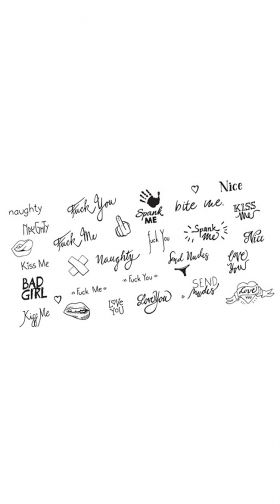 Naughty Sayings Body Stickers