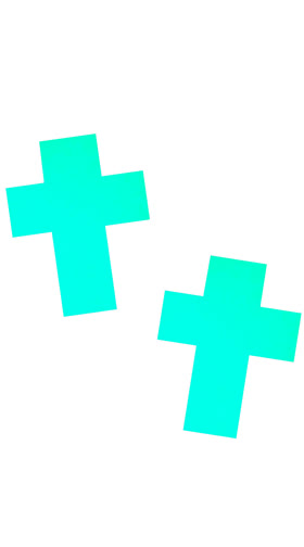 Glow In The Dark Crucifix Pasties