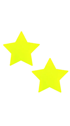 Neon Yellow Starburst Pasties