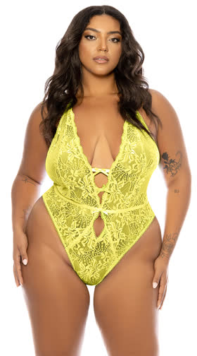 Plus Size Lauren Open Back Teddy