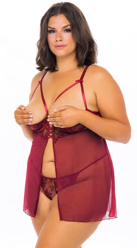 Plus Size Nothing To Lose Babysoll Set