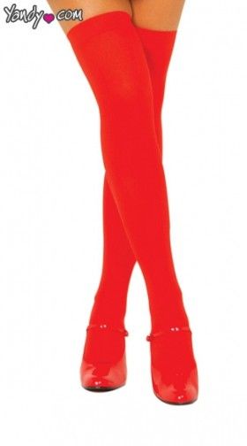 Opaque Thigh High Stockings