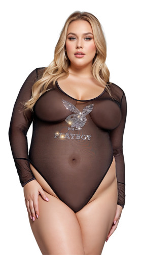 Plus Size Playboy Sparkling Bunny Teddy