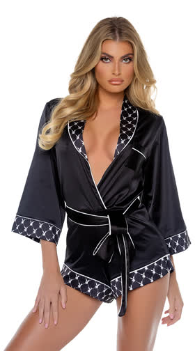 Playboy Bunny Smoke Lounge Romper