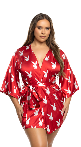 Plus Size Playboy Chill Bunny Robe