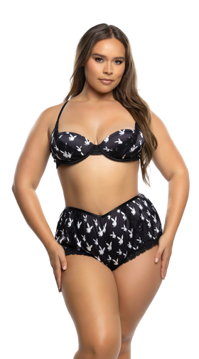 Plus Size Playboy Lounge Bunny Short Set