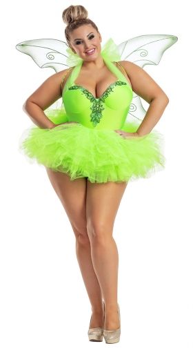 Plus Size Twinkling Tink Costume