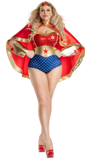 Plus Size Wonderful Babe Costume