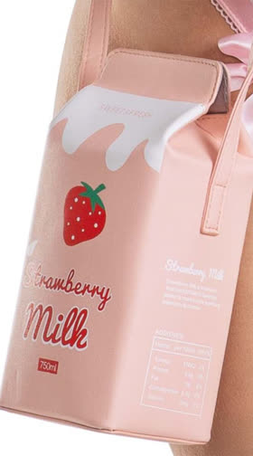 Strawberry Milk Purse