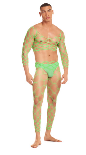 Men's Future Mode Crop Top and Leggings Set