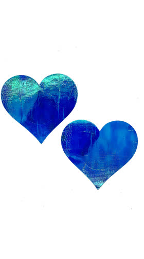 Hologram Heart Pasties