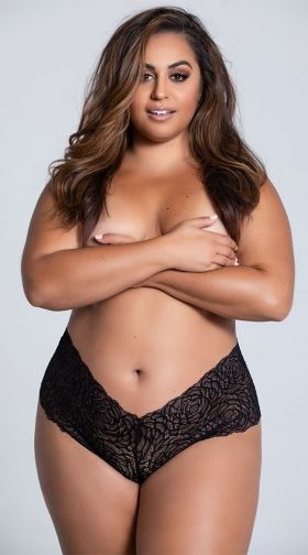 Plus Size Romantic Lace Boyshort