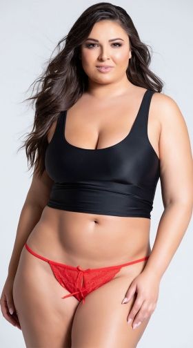 Plus Size Sexy Secrets Crotchless G-String
