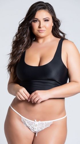 Plus Size Sexy Secrets Crotchless G-String