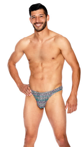 Men's Wild Leopard Thong