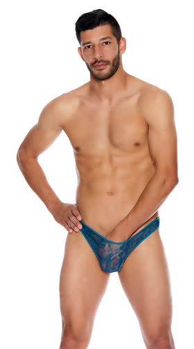 Men's Sheer Lace Thong