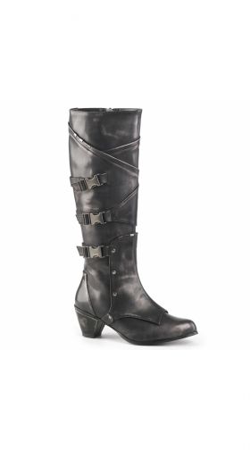 2 1/2 Inch Knee High Buckle Boot