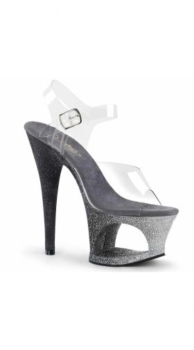 7 Inch Glitter Ombre Cut-Out Sandal