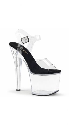 7 Inch Clear Strap Sandal