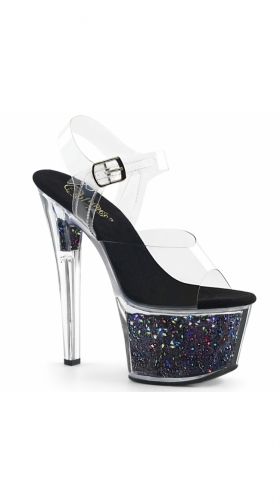 Clr/Blk Multi Glitter