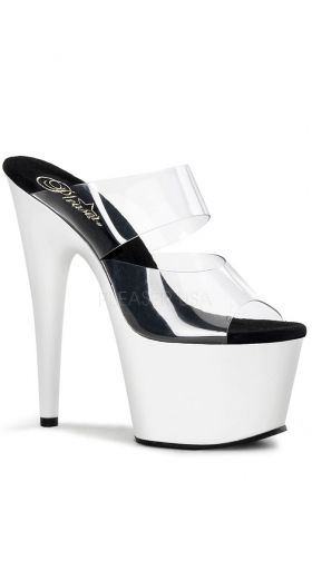 7 Inch Stiletto Heel Neon Bottom Platform Slide