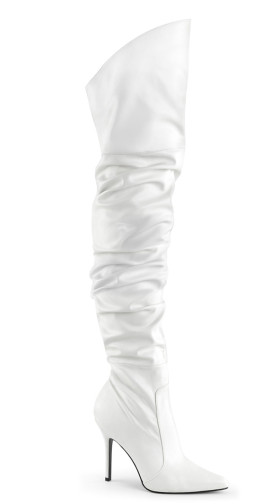 White Faux Leather