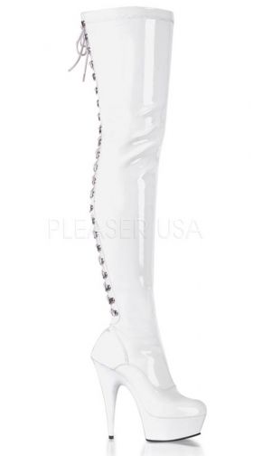 6 Inch Back Lace-up Platform Thigh Boot