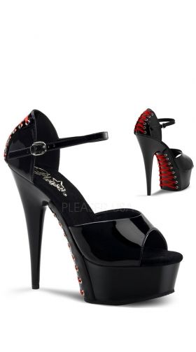 Black Pat/Black (red Lace)