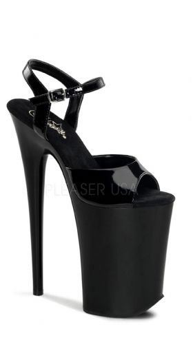 9 Inch Heel, 5 1/4 Inch Platform Ankle Strap Sandal