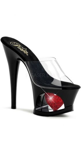 7 Inch Rhinestone Heart Slide