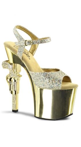 Gold Multi Glitter/Gold Chrome