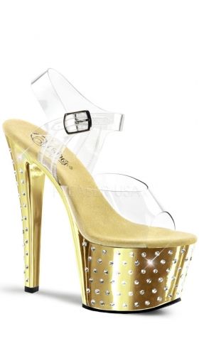 7 Inch Stardust Rhinestone Sandal