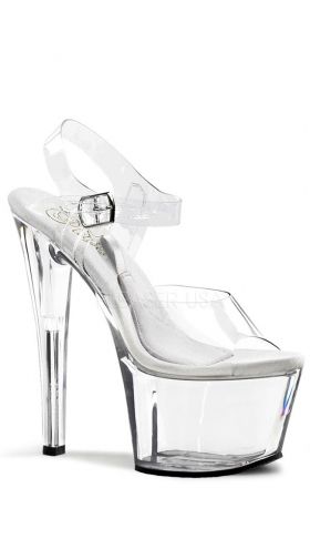 7 Inch Clear Treasure Sandal