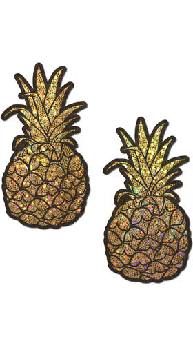 Glittering Gold Pineapple Pasties