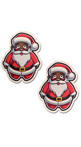 Black Jolly Saint Nick Pasties