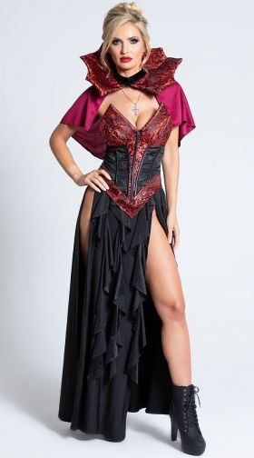 Sexy Vampire Costumes Gothic Adult Vampire Halloween Costumes