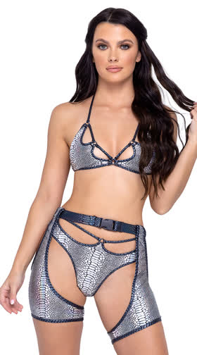 Buckled Snakeskin Dance Chaps