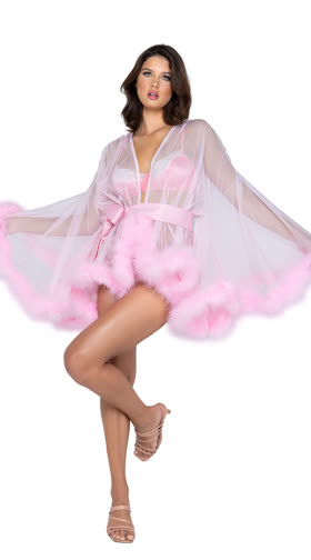 Short Hollywood Glam Luxury Robe