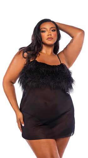 Queen Amelia Feather Babydoll