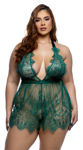Plus Size Midsummer Night Romper