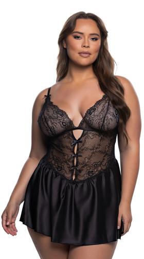 Plus Size Paradise Dream Lace Babydoll