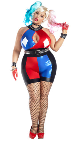 Plus Size Crazy Quinn Costume