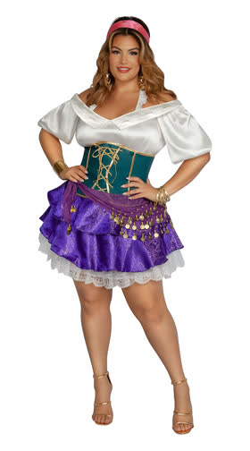 Plus Size Emerald Dancer Costume