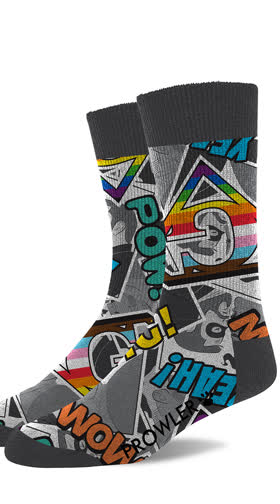 Men's Prowler Comic Book Socks