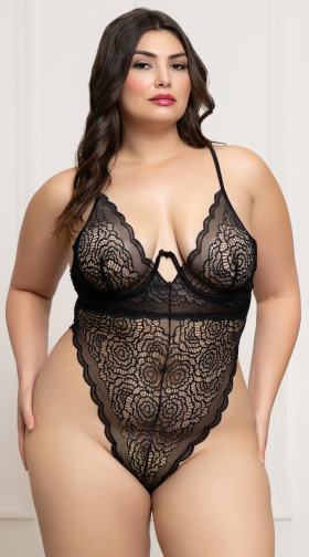Floral Lace Teddy